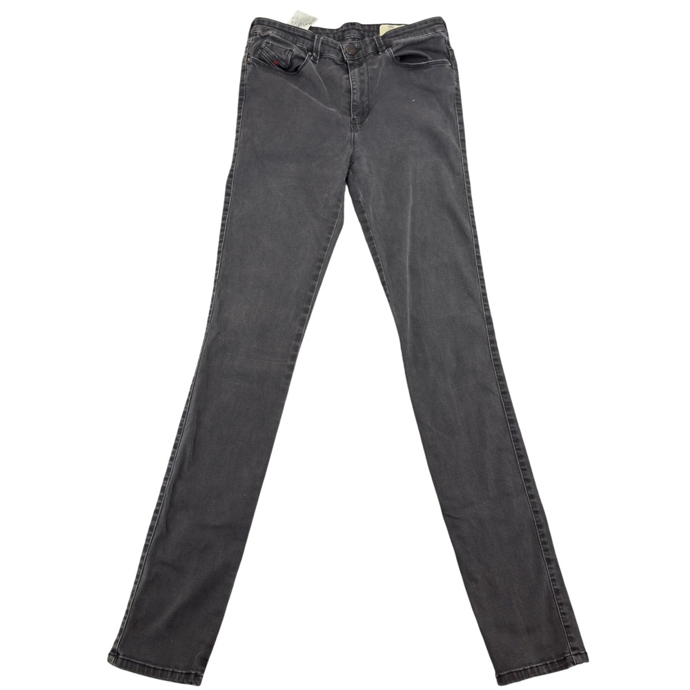 Diesel Skinzee-High Super Slim-Skinny High Waist Jeans Grey Size 27